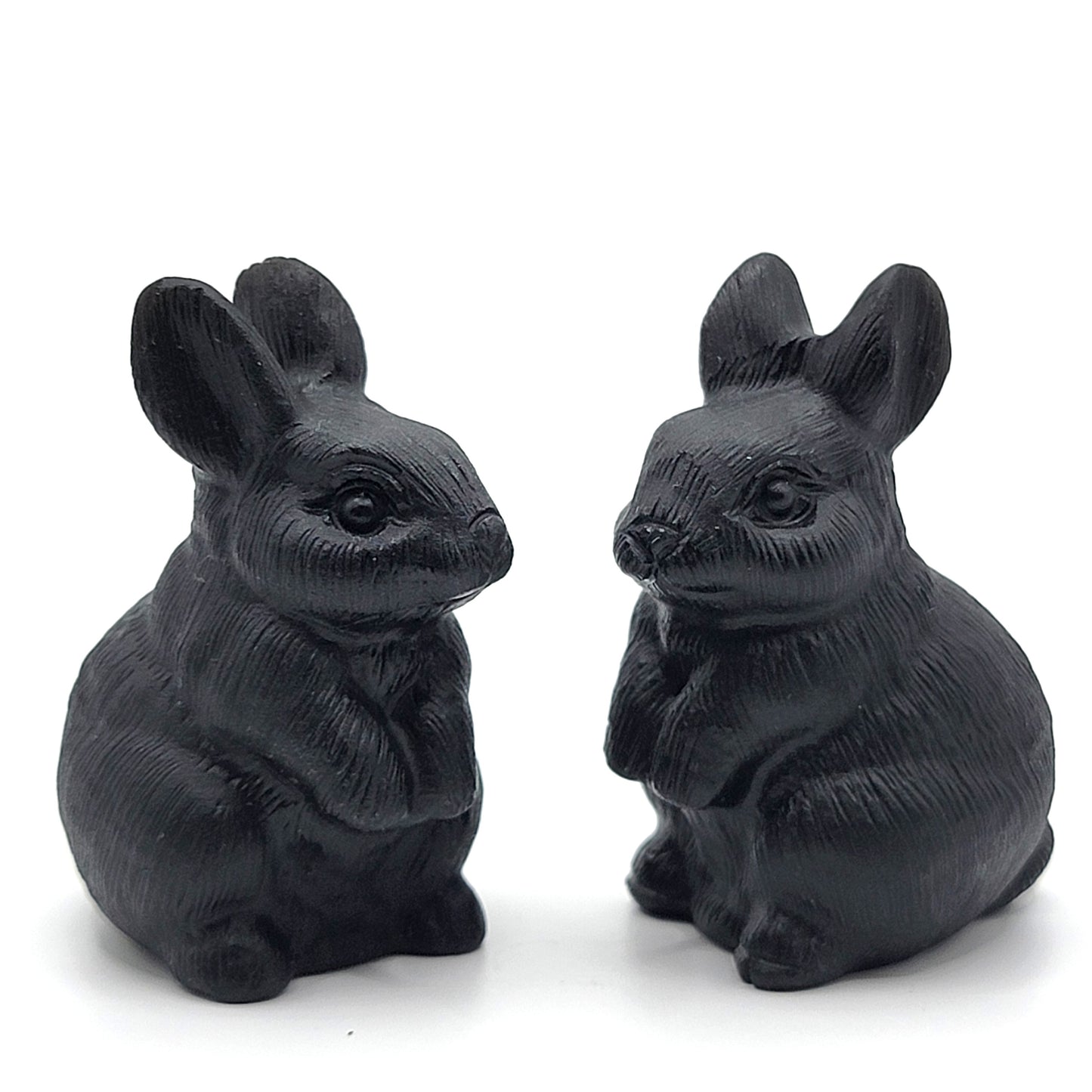 Obsidian - Carved Rabbit