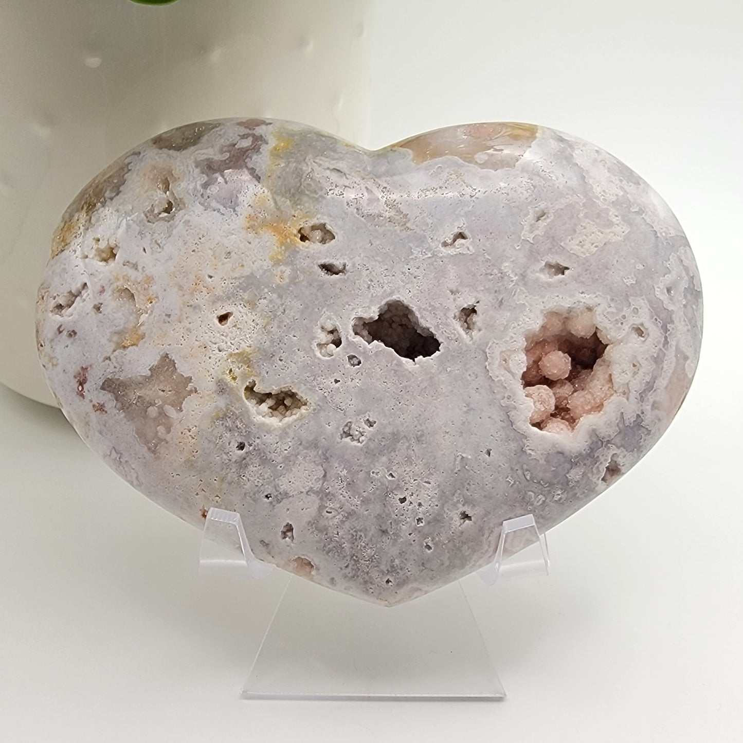 Pink Amethyst - Carved Heart