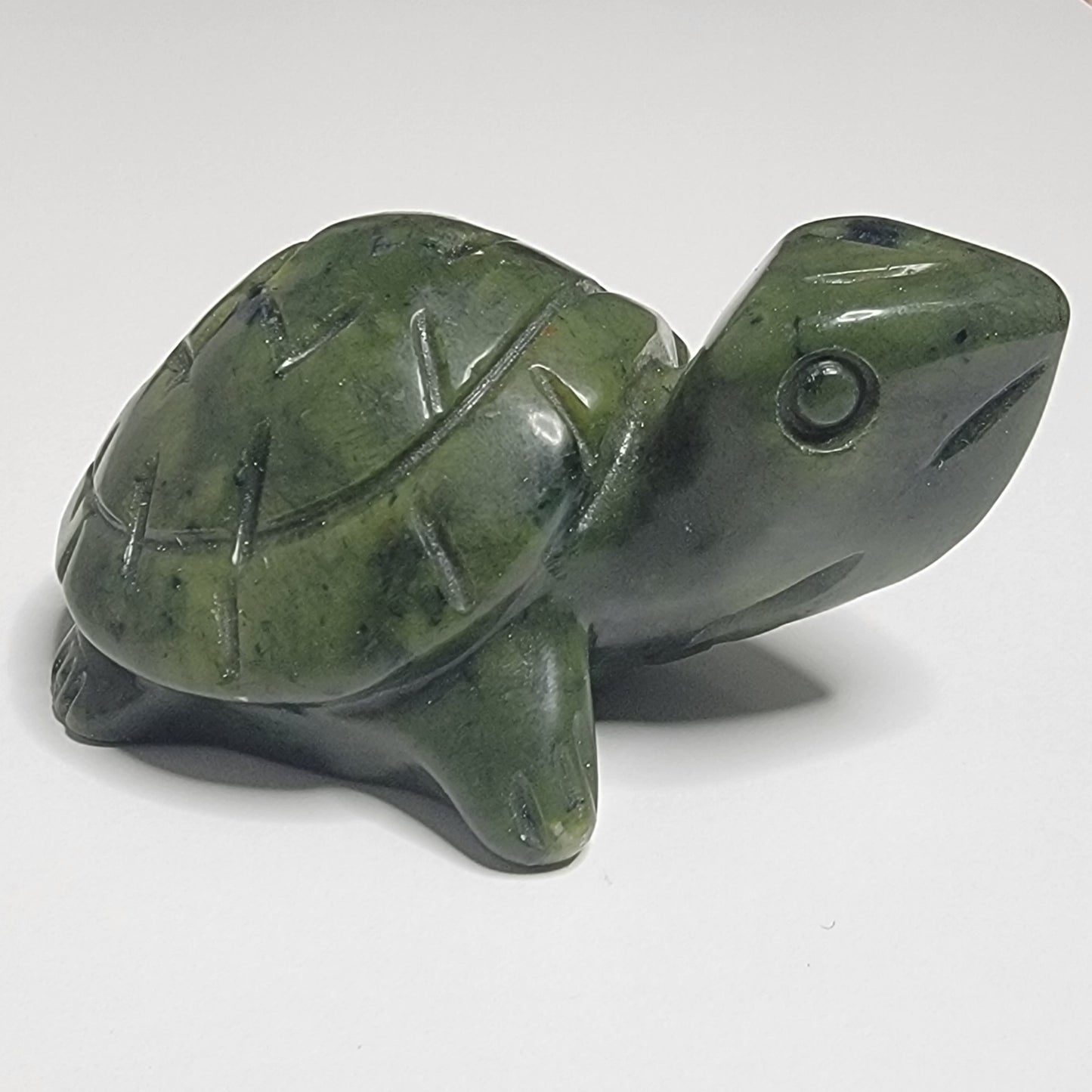 Serpentine Turtle Carving