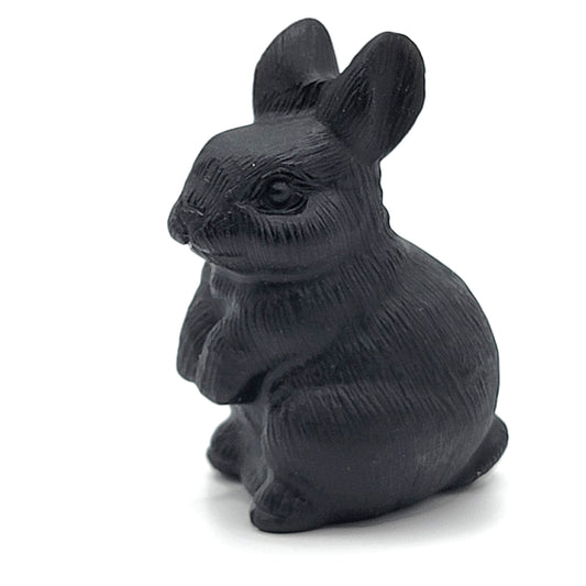 Obsidian - Carved Rabbit