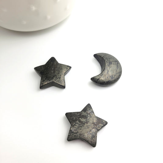 Pyrite Stars and Moons
