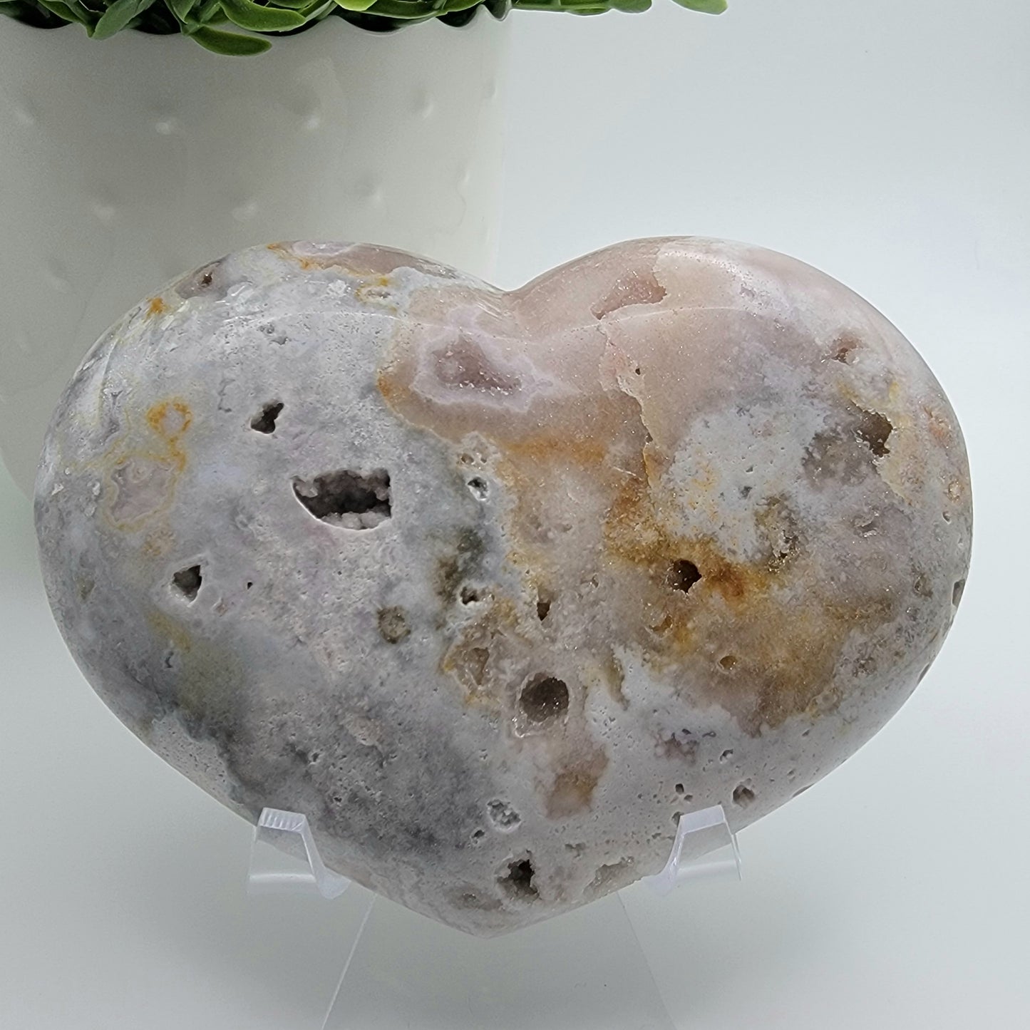 Pink Amethyst - Carved Heart